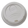 Dome Hot Drink Lids, Wisesize, Fits 8 Oz Hot Cups, Plastic, White, 100/Sleeve, 10 Sleeves/Carton