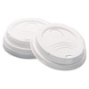 Dome Hot Drink Lids, Wisesize, Fits 8 Oz Hot Cups, Plastic, White, 100/Sleeve, 10 Sleeves/Carton