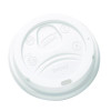 Dome Drink-Thru Lids, Fits 10 Oz To 16 Oz Hot Cups, Plastic, White, 1,000/Carton