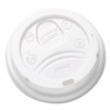 Dome Drink-Thru Lids, Fits 10 Oz To 16 Oz Hot Cups, Plastic, White, 1,000/Carton
