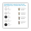 Dome Drink-Thru Lids, Fits 10 Oz To 16 Oz Hot Cups, Plastic, White, 1,000/Carton