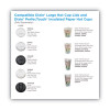 Dome Drink-Thru Lids, Fits 10 Oz To 20 Oz Dixie Hot Cups, Plastic, White, 100/Pack