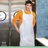Poly Apron, 28 x 46, One Size Fits Most, White, 100/Pack, 10 Packs/Carton