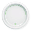 Paper Dinnerware, Plate, 8.5" Dia, White, 125/Pack