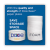 Paper Dinnerware, Plate, 8.5" Dia, White, 125/Pack, 4/Carton