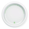 Paper Dinnerware, Plate, 8.5" Dia, White, 125/Pack, 4/Carton