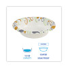 Deerfield Printed Paper Bowl, 12 Oz, Coated/Soak Proof, Multicolor, 125/Pack, 8 Packs/Carton