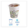 Deerfield Printed Paper Cold Cups, 12 Oz, 50/Sleeve, 20 Sleeves/Carton