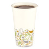 Deerfield Printed Paper Hot Cups, 16 Oz, 50/Sleeve, 20 Sleeves/Carton