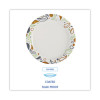 Deerfield Printed Paper Plates, 6" Dia, Coated/Soak Proof, White/Yellow/Green/Purple, 250/Pack, 4 Packs/Carton