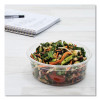 Bare Eco-Forward Rpet Deli Containers, Proplanet Seal, 8 Oz, 4.6" Diameter x 1.8" h, Clear, Plastic, 500/Carton