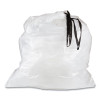 Draw-Tuff Institutional Draw-Tape Can Liners, Drawstring, 55 Gal, 1.9 Mil, 42.5" x 35.5", Natural, 10 Bags/Roll, 5 Rolls/Ct