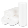 High-Density Commercial Can Liners, 4 Gal, 6 Mic, 17" x 18", Clear, Perforated Roll, 50 Bags/Roll, 40 Rolls/Carton