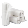 High-Density Commercial Can Liners, 10 Gal, 6 Mic, 24" x 24", Natural, Perforated Roll, 50 Bags/Roll, 20 Rolls/Carton