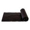 High-Density Commercial Can Liners, 16 Gal, 6 Mic, 24" x 33", Black, Perforated Roll, 50 Bags/Roll, 20 Rolls/Carton