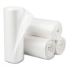 High-Density Commercial Can Liners, 16 Gal, 6 Mic, 24" x 33", Natural, Perforated Roll, 50 Bags/Roll, 20 Rolls/Carton