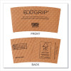 Ecogrip Recycled Content Hot Cup Sleeve, Fits 12, 16, 20, 24 Oz Cups, Kraft, 1,300/Carton