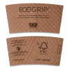 Ecogrip Recycled Content Hot Cup Sleeve, Fits 12, 16, 20, 24 Oz Cups, Kraft, 1,300/Carton