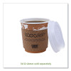 World Art Renewable And Compostable Hot Cups, 10 Oz, Paper, Gray, 50/Pack, 20 Packs/Carton