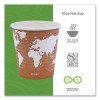 World Art Renewable And Compostable Hot Cups, 10 Oz, Paper, Rust, 50/Pack, 20 Packs/Carton
