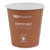 World Art Renewable And Compostable Hot Cups, 10 Oz, Paper, Rust, 50/Pack, 20 Packs/Carton