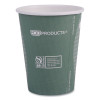 World Art Renewable And Compostable Hot Cups, 12 Oz, Paper, Sage, 50/Pack, 20 Packs/Carton