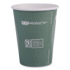 World Art Renewable And Compostable Hot Cups, 12 Oz, Paper, Sage, 50/Pack