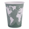 World Art Renewable And Compostable Hot Cups, 12 Oz, Paper, Sage, 50/Pack