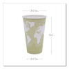 World Art Renewable And Compostable Hot Cups, 16 Oz, Paper, Tan, 50/Pack, 20 Packs/Carton