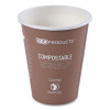 World Art Renewable And Compostable Hot Cups, 8 Oz, Paper, Plum, 50/Pack, 20 Packs/Carton