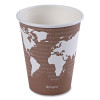 World Art Renewable And Compostable Hot Cups, 8 Oz, Paper, Plum, 50/Pack