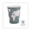 World Art Renewable And Compostable Insulated Hot Cups, 12 Oz, Paper, Brown/White, 40/Pack, 15 Packs/Carton