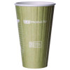 World Art Renewable And Compostable Insulated Hot Cups, 16 Oz, Paper, Brown/White, 40/Pack, 15 Packs/Carton