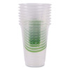 Greenstripe Renewable And Compostable Cold Cups, 16 Oz, Plastic, Clear, 50/Pack, 20 Packs/Carton