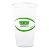 Greenstripe Renewable And Compostable Cold Cups, 20 Oz, Plastic, Clear, 50/Pack, 20 Packs/Carton
