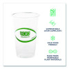 Greenstripe Renewable And Compostable Cold Cups, 20 Oz, Plastic, Clear, 50/Pack, 20 Packs/Carton