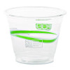 Greenstripe Renewable And Compostable Cold Cups, 9 Oz, Plastic, Clear, 50/Pack, 20 Packs/Carton