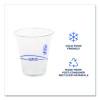 Bluestripe 25% Recycled Content Cold Cups, 12 Oz, Plastic, Clear/Blue, 50/Pack, 20 Packs/Carton