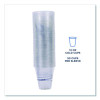 Bluestripe 25% Recycled Content Cold Cups, 12 Oz, Plastic, Clear/Blue, 50/Pack, 20 Packs/Carton