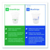 Bluestripe 25% Recycled Content Cold Cups, 12 Oz, Plastic, Clear/Blue, 50/Pack, 20 Packs/Carton