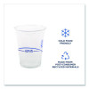 Bluestripe 25% Recycled Content Cold Cups, 16 Oz, Plastic, Clear/Blue, 50/Pack, 20 Packs/Carton