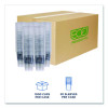 Bluestripe 25% Recycled Content Cold Cups, 16 Oz, Plastic, Clear/Blue, 50/Pack, 20 Packs/Carton
