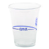 Bluestripe 25% Recycled Content Cold Cups, 16 Oz, Plastic, Clear/Blue, 50/Pack, 20 Packs/Carton