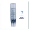 Bluestripe 25% Recycled Content Cold Cups, 16 Oz, Plastic, Clear/Blue, 50/Pack, 20 Packs/Carton