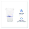 Bluestripe 25% Recycled Content Cold Cups, 20 Oz, Plastic, Clear/Blue, 1,000/Carton