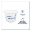 Bluestripe 25% Recycled Content Cold Cups, 9 Oz, Plastic, Clear/Blue, 50/Pack, 20 Packs/Carton