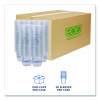 Bluestripe 25% Recycled Content Cold Cups, 9 Oz, Plastic, Clear/Blue, 50/Pack, 20 Packs/Carton