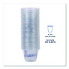 Bluestripe 25% Recycled Content Cold Cups, 9 Oz, Plastic, Clear/Blue, 50/Pack, 20 Packs/Carton