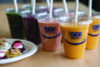 Bluestripe Recycled Content Cold Cup Flat Lids, Fits 9 Oz To 24 Oz Cold Cups, Plastic, Clear, 100/Pack, 10 Packs/Carton