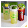 Greenstripe Cold Cup Dome Lids, With Hole, Fits 9 Oz To 24 Oz Cold Cups, Plastic, Clear, 100/Pack, 10 Packs/Carton